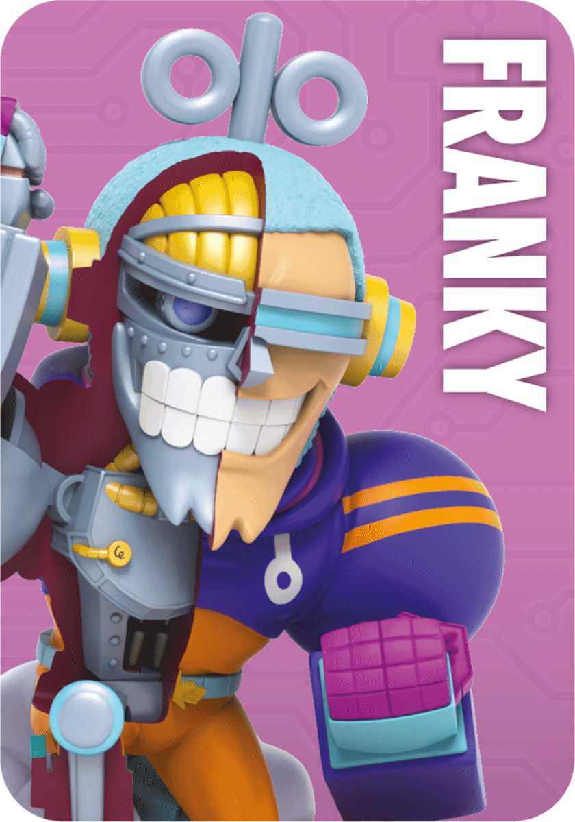 Franky One Piece figure in dissected XXRay style