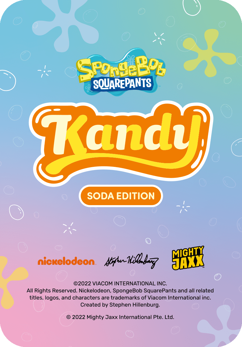 Kandy X SpongeBob SquarePants (Soda Edition) Character Lineup