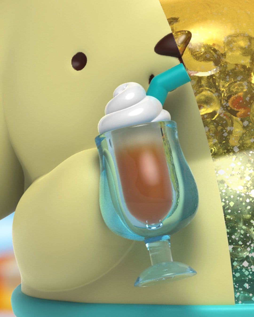 Kandy: Sanrio Pompompurin Sea Breeze Series Close Up