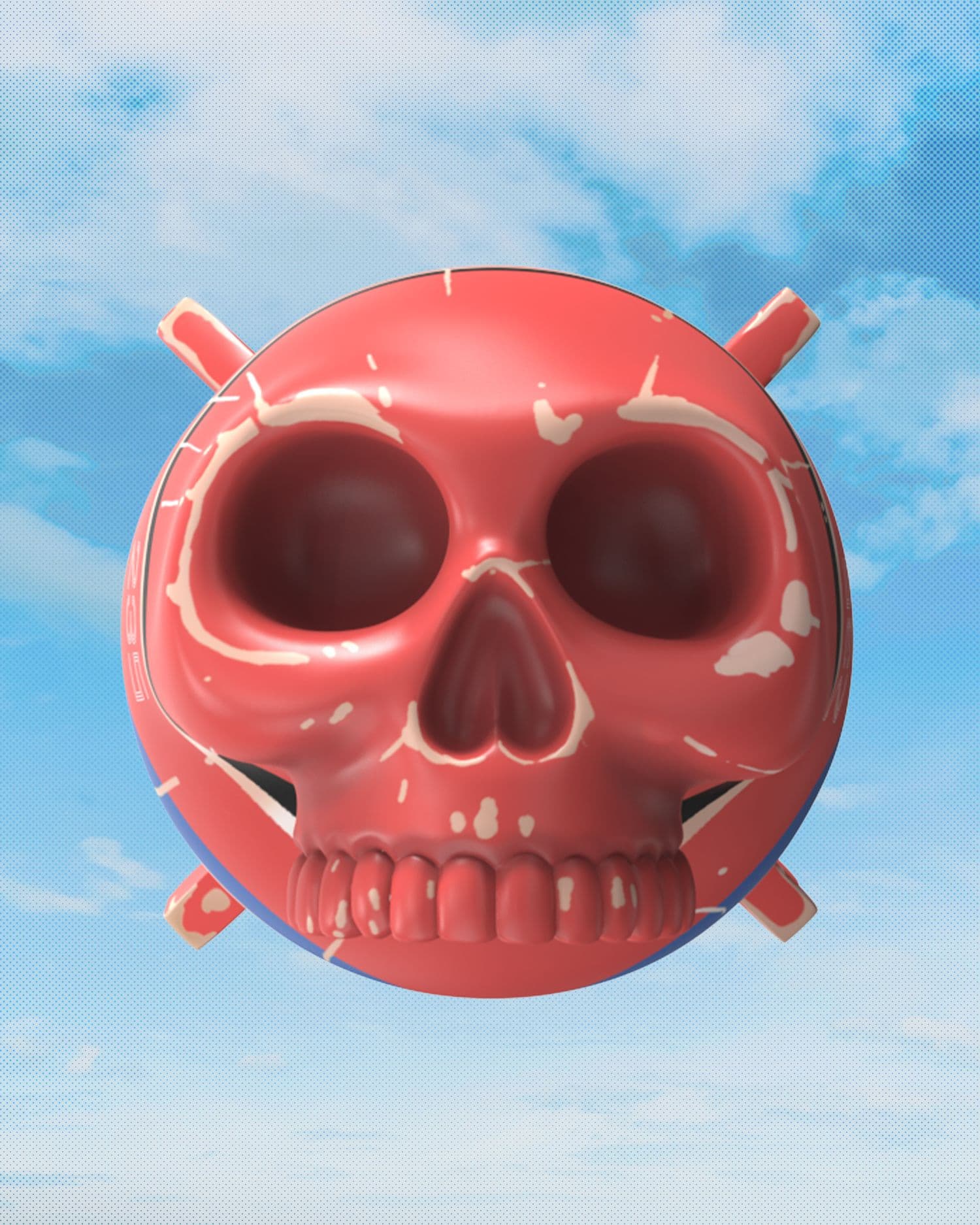 Skull bomb (Retro Edition) by Jason Freeny Close Up