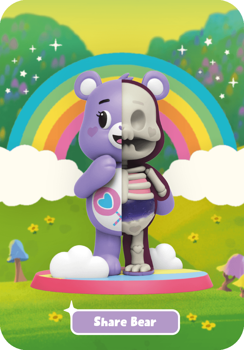 Freeny's Hidden Dissectibles: Carebears Character Lineup