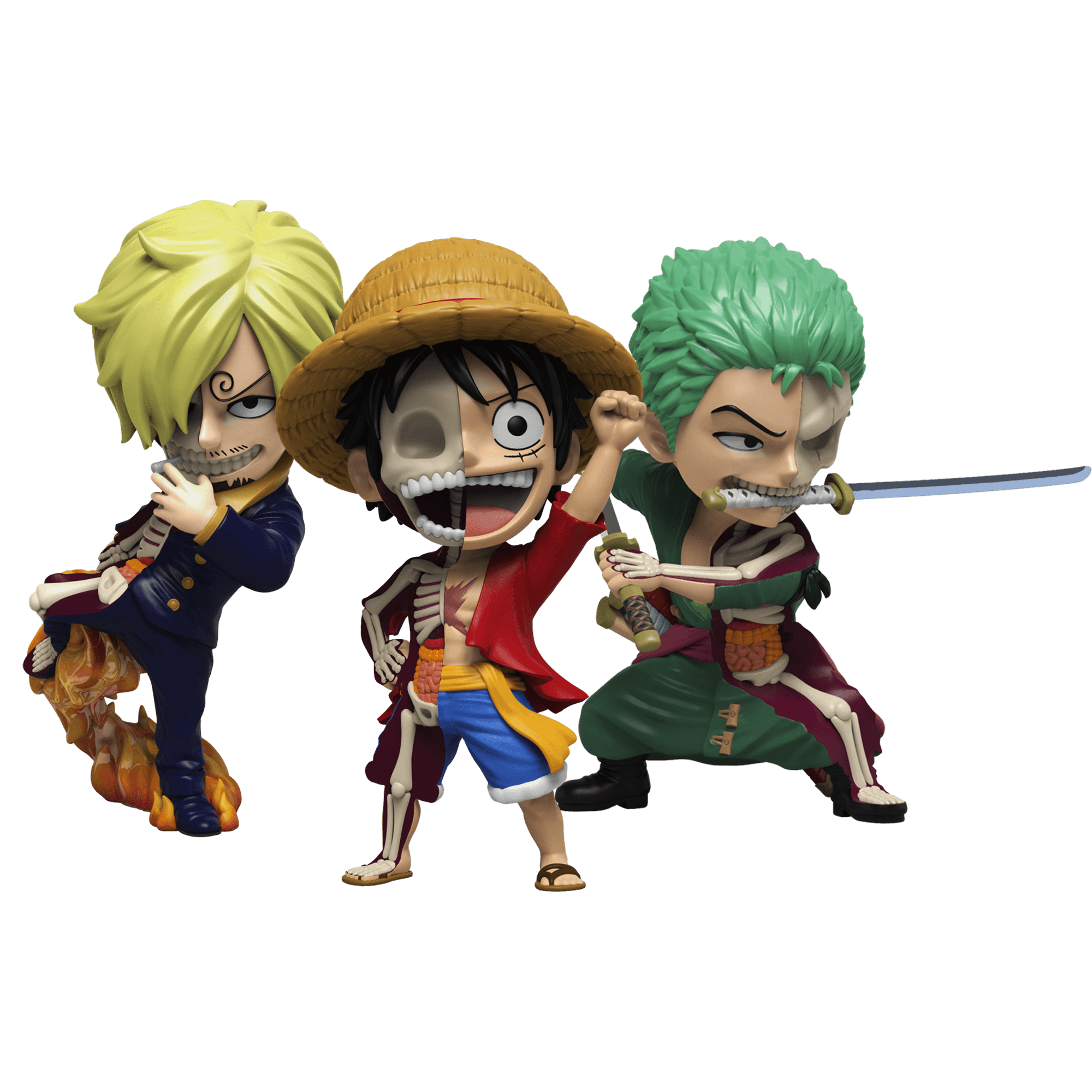 Freeny's Hidden Dissectibles: One Piece Luffy, Zoro and Sanji PRODUCT DETAILS