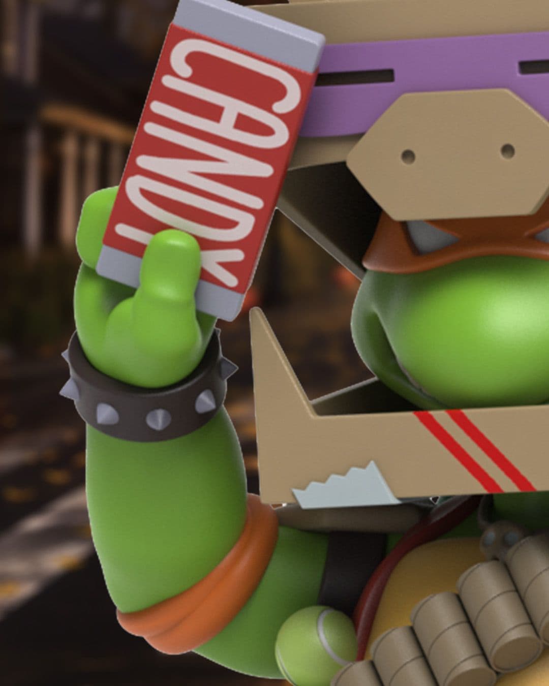 Remixx: Teenage Mutant Ninja Turtle Michelangelo Cowa-BOO-nga! Close Up