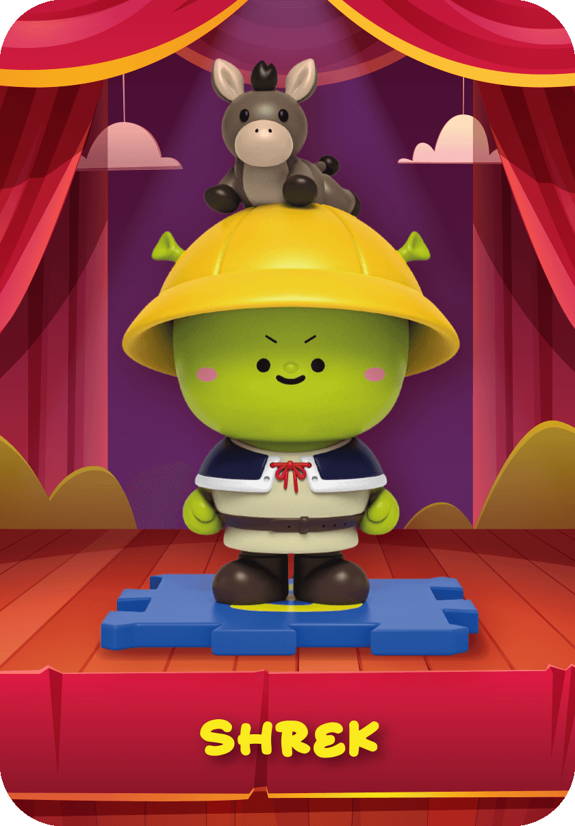 Kiddo x Shrek Character Lineup