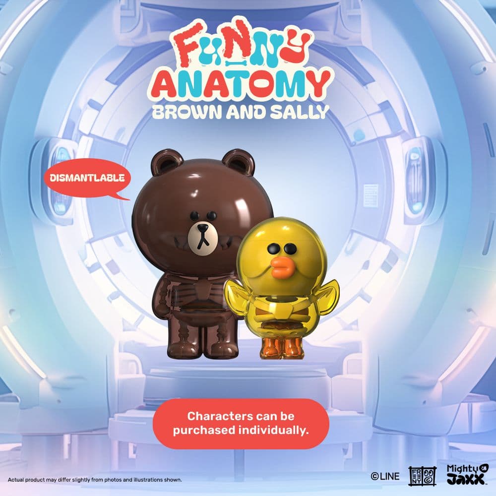 Funny Anatomy LINE Friends Brown and Sally PRODUCT DETAILS
