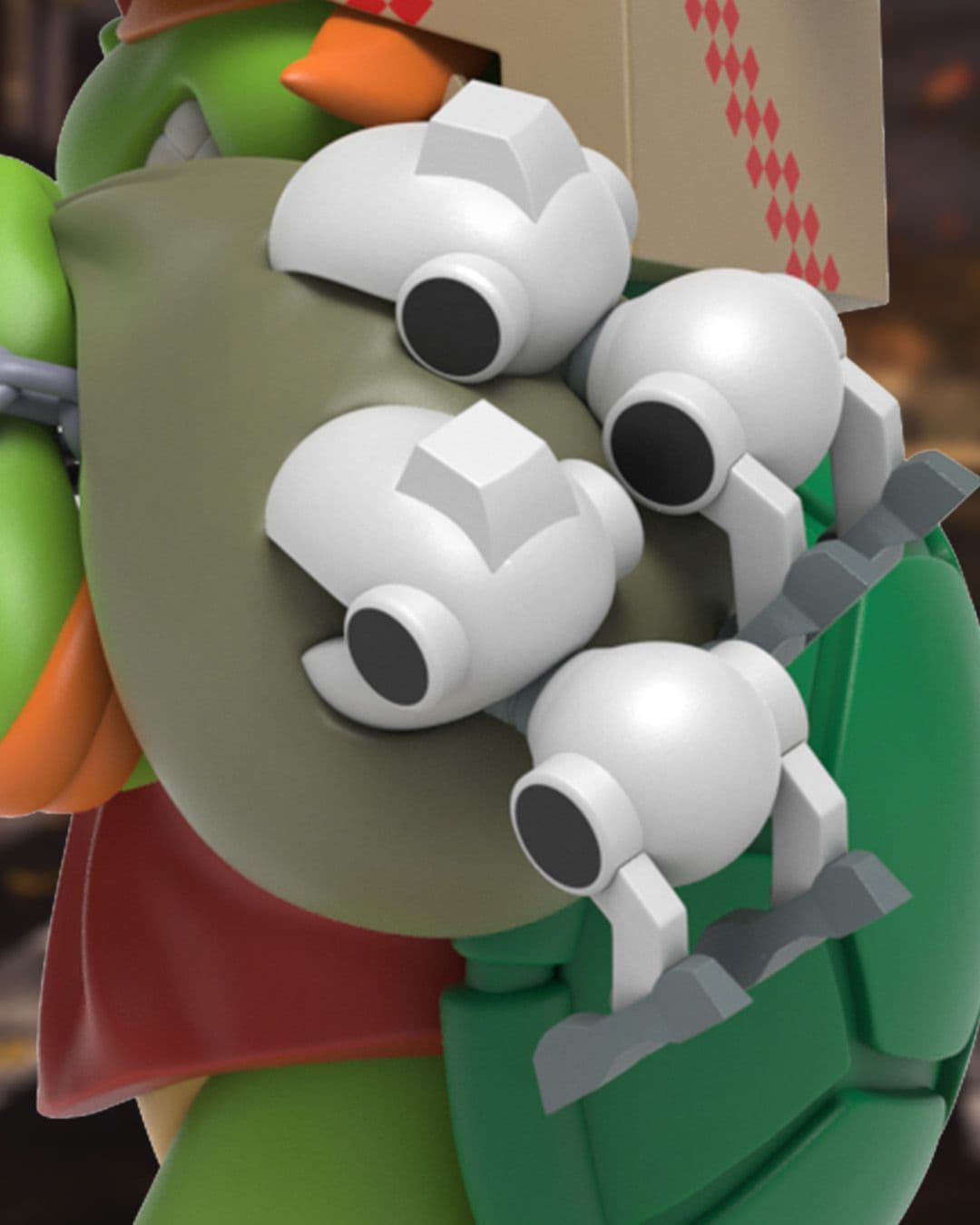 Remixx: Teenage Mutant Ninja Turtle Michelangelo Cowa-BOO-nga! Close Up