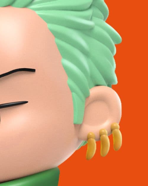 CosmiQ x One Piece: Zoro Close Up