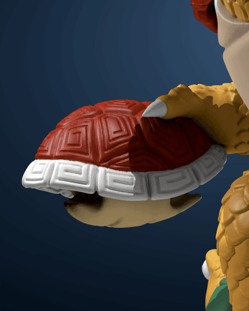 Ukiyo-E Rickshaw Kart: Turtle Daimao by Jed Henry Close Up