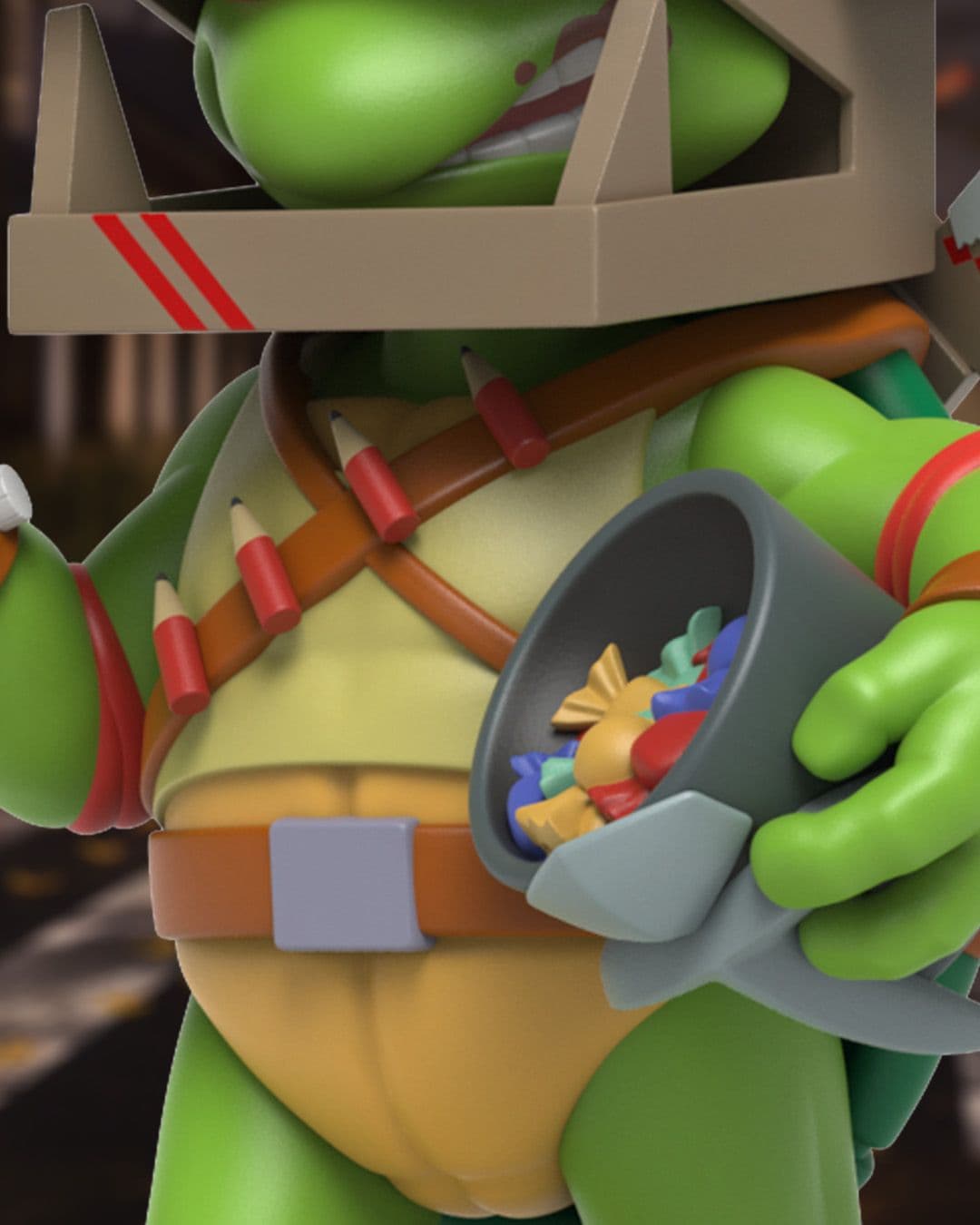 Remixx: Teenage Mutant Ninja Turtle Raphael Cowa-BOO-nga! Close Up