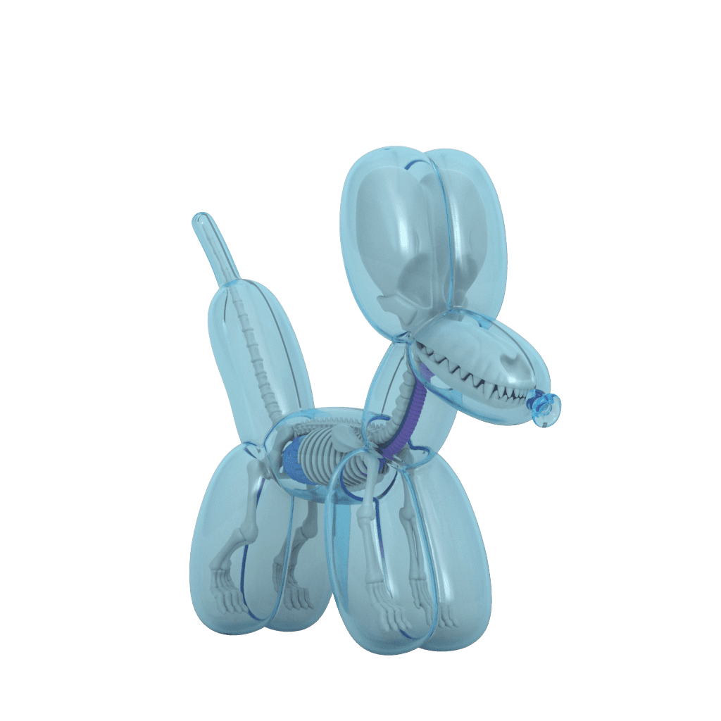 Funny Anatomy Balloon Dog (Sky Blue Edition) | Mighty Jaxx Funny Anatomy Balloon Dog (Sky Blue Edition) | Mighty Jaxx